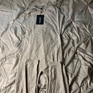 Gray one piece